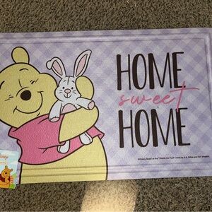 Disney Winnie the Pooh Home Sweet Home Rubber Doormat
